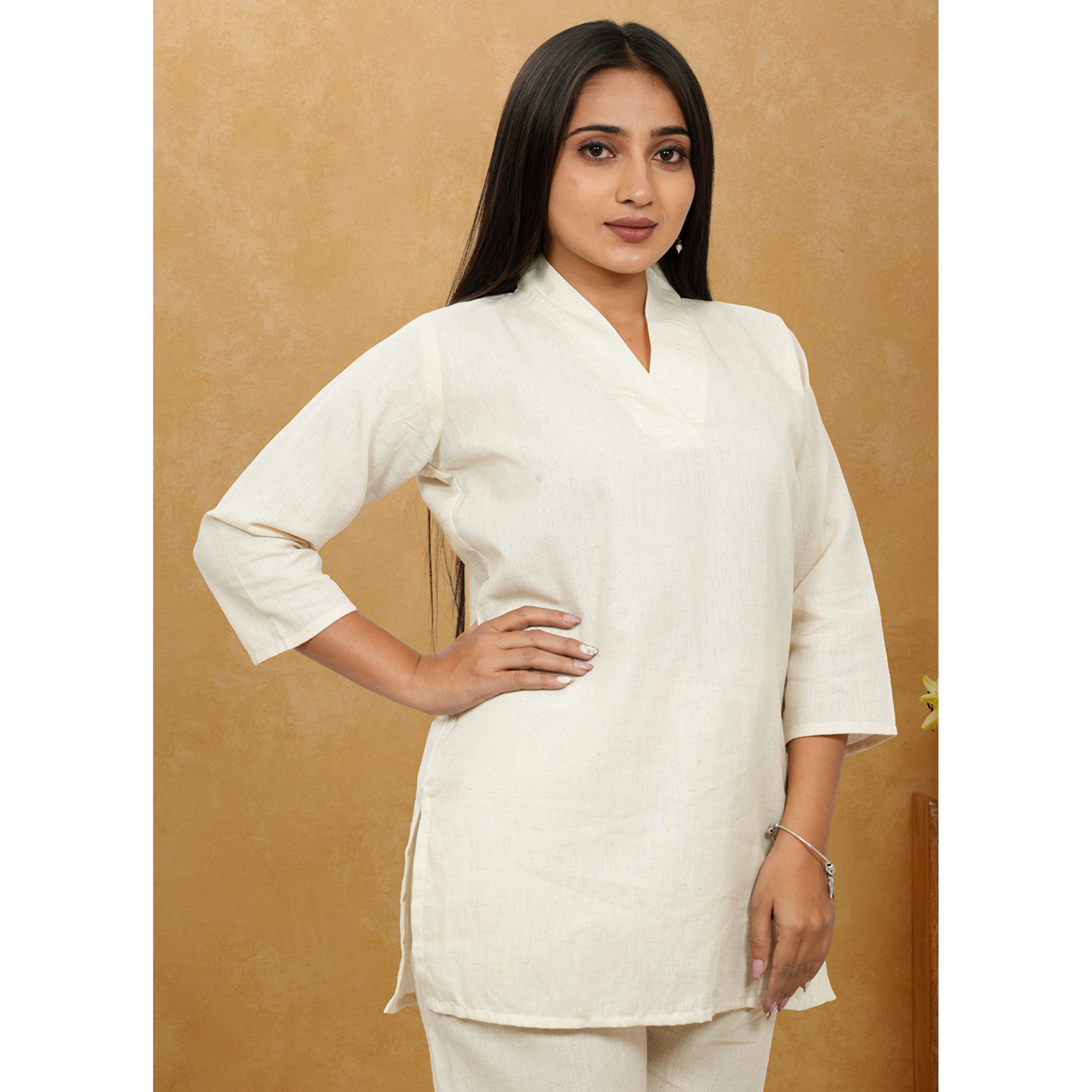 Nivaah Khadi Cotton Short Co-Ord Set Nivaah Khadi Cotton Short Co-Ord Set
