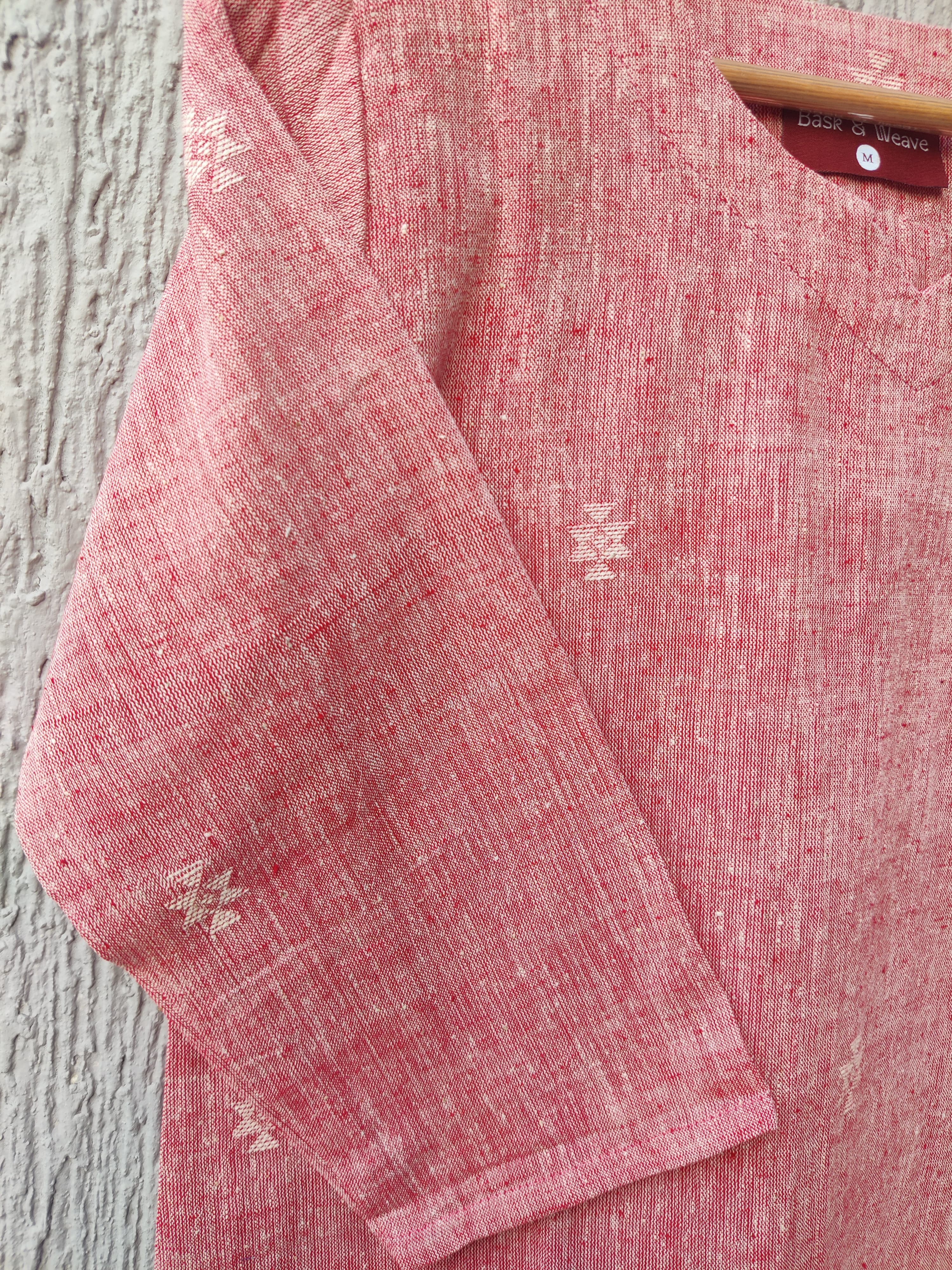 Tatva Pink Embroidered Kala Cotton Kurta Tatva Pink Embroidered Kala Cotton Kurta