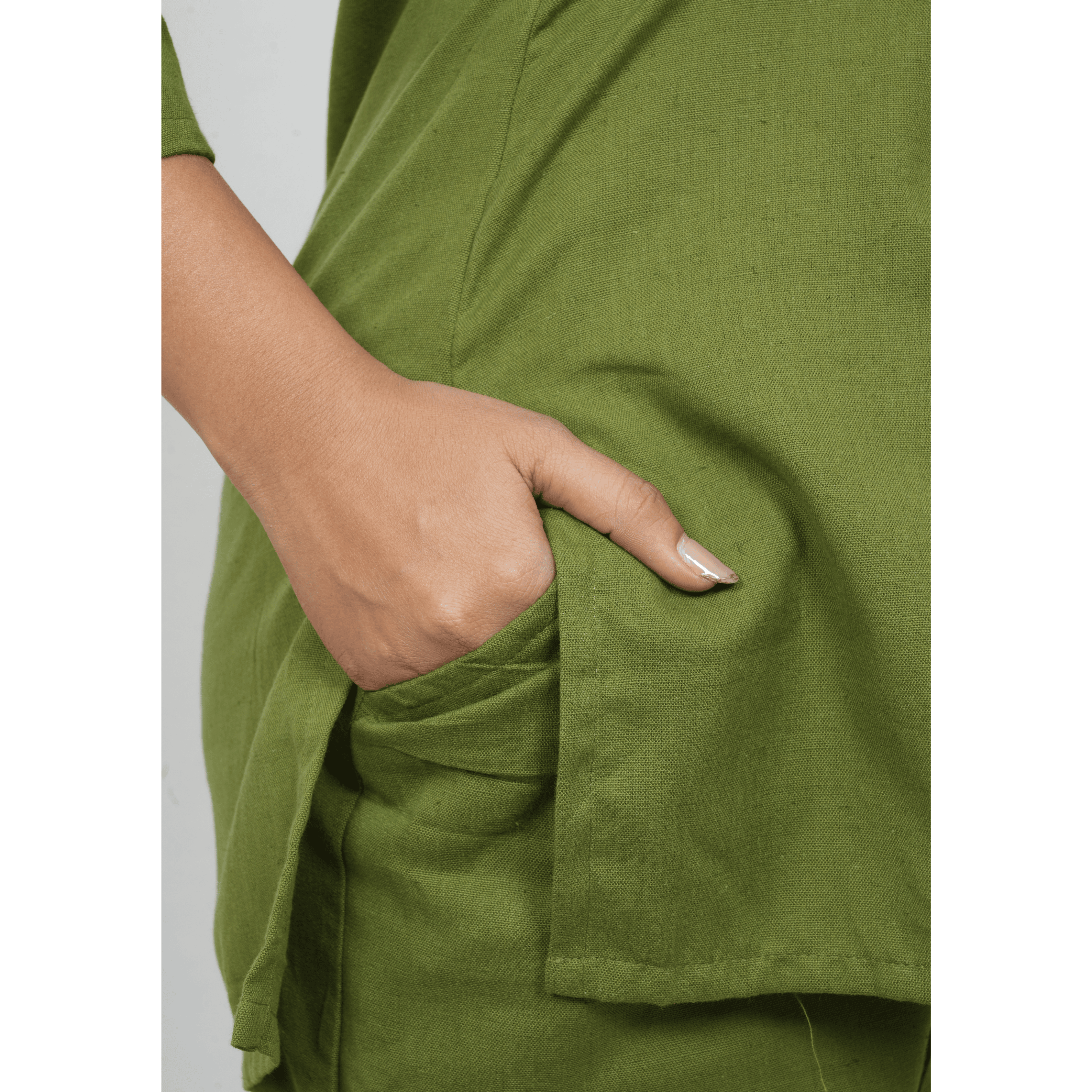 Nivaah Mehendi Green Cotton Short Co-Ord Set Nivaah Mehendi Green Cotton Short Co-Ord Set