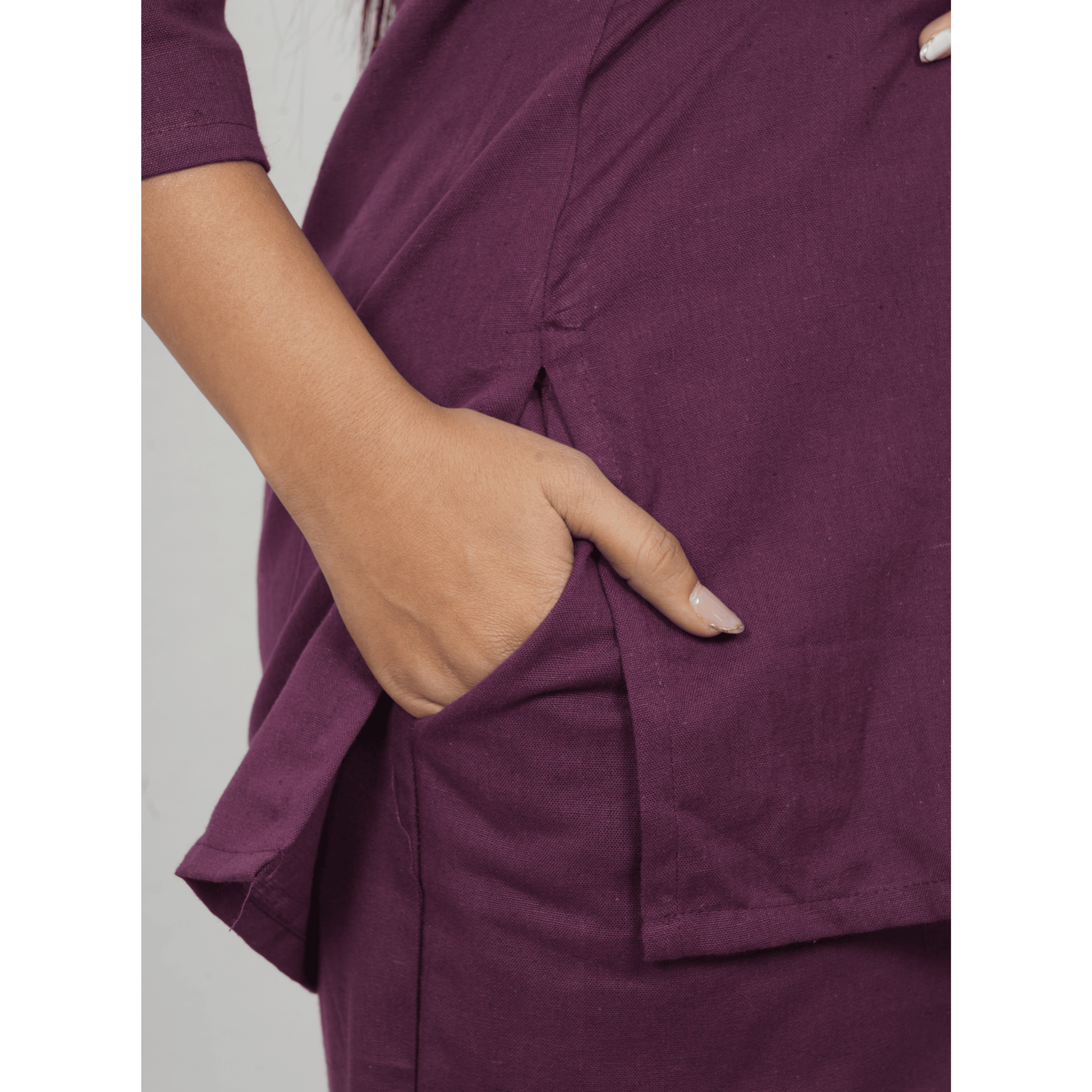 Nivaah Purple Cotton Short Co-Ord Set Nivaah Purple Cotton Short Co-Ord Set